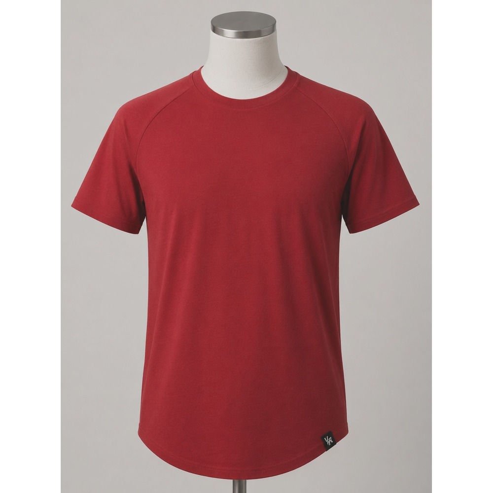 YoungLA Men's Model Logo Cotton Blend Jersey Crew Neck T-Shirt Red XL NWT